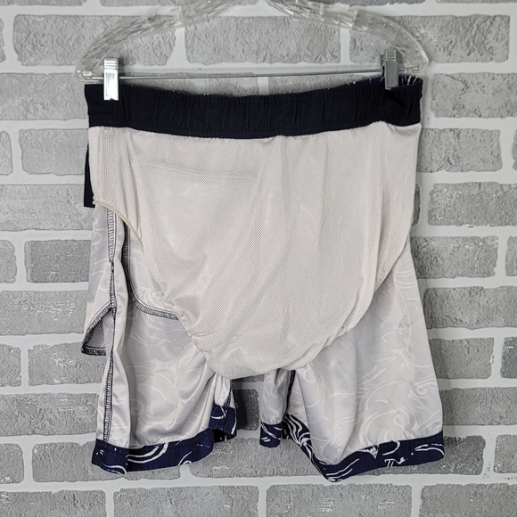 Nautica Vintage Swordfish Print Board Shorts Summer Swim Trunks Men's Size M - Picture 14 of 16